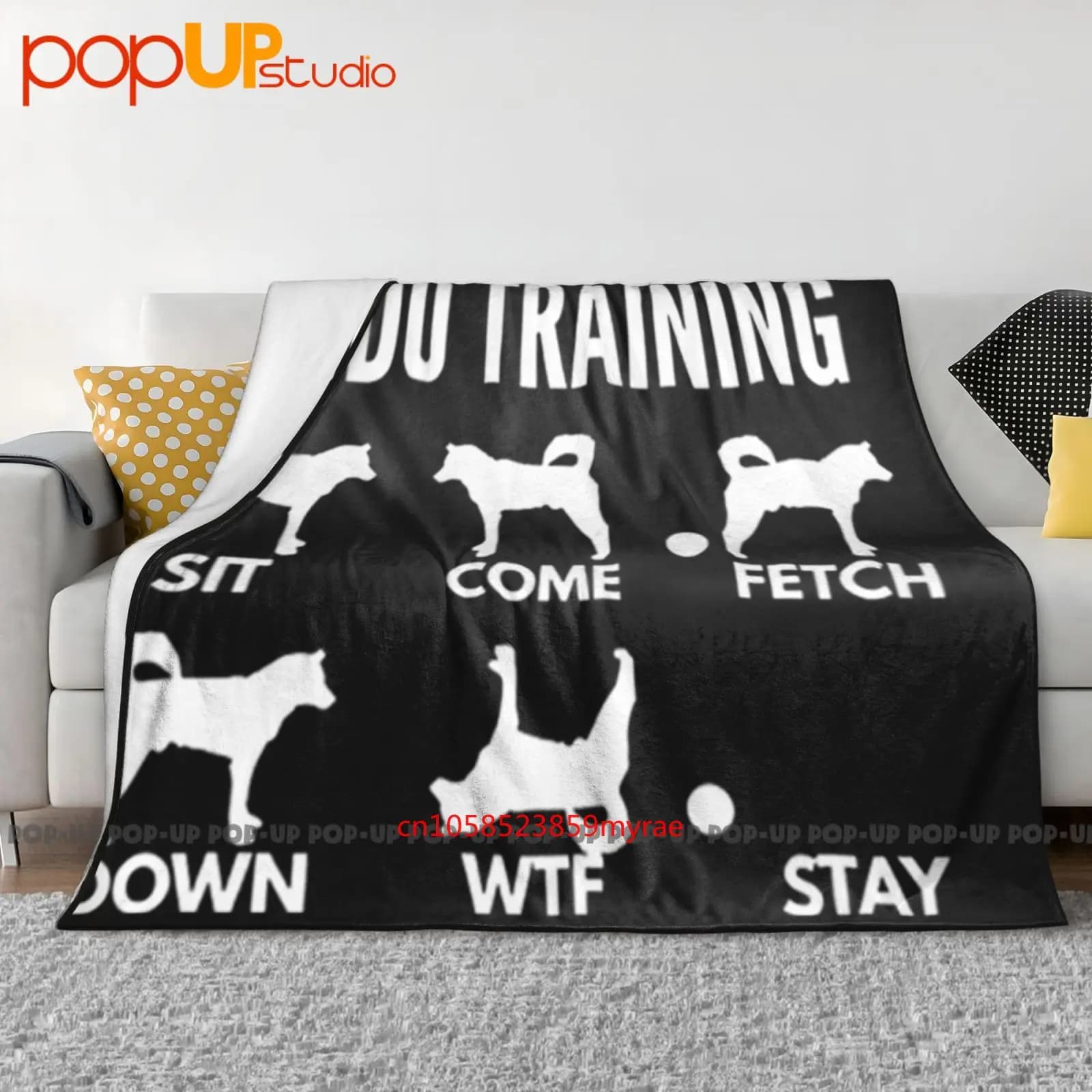 Jindo Training per proprietari di cani coreani Jindo Coperta ultra morbida Trapunta Copridivano invernale Copridivano