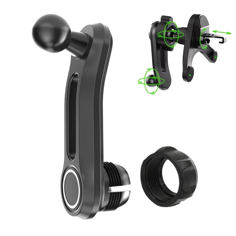 Air Outlet Vent Phone Holder Rotating Adjustable Car Ball Head Car Phone Stand 17mm Round Mount Adapter For Phone Accessories