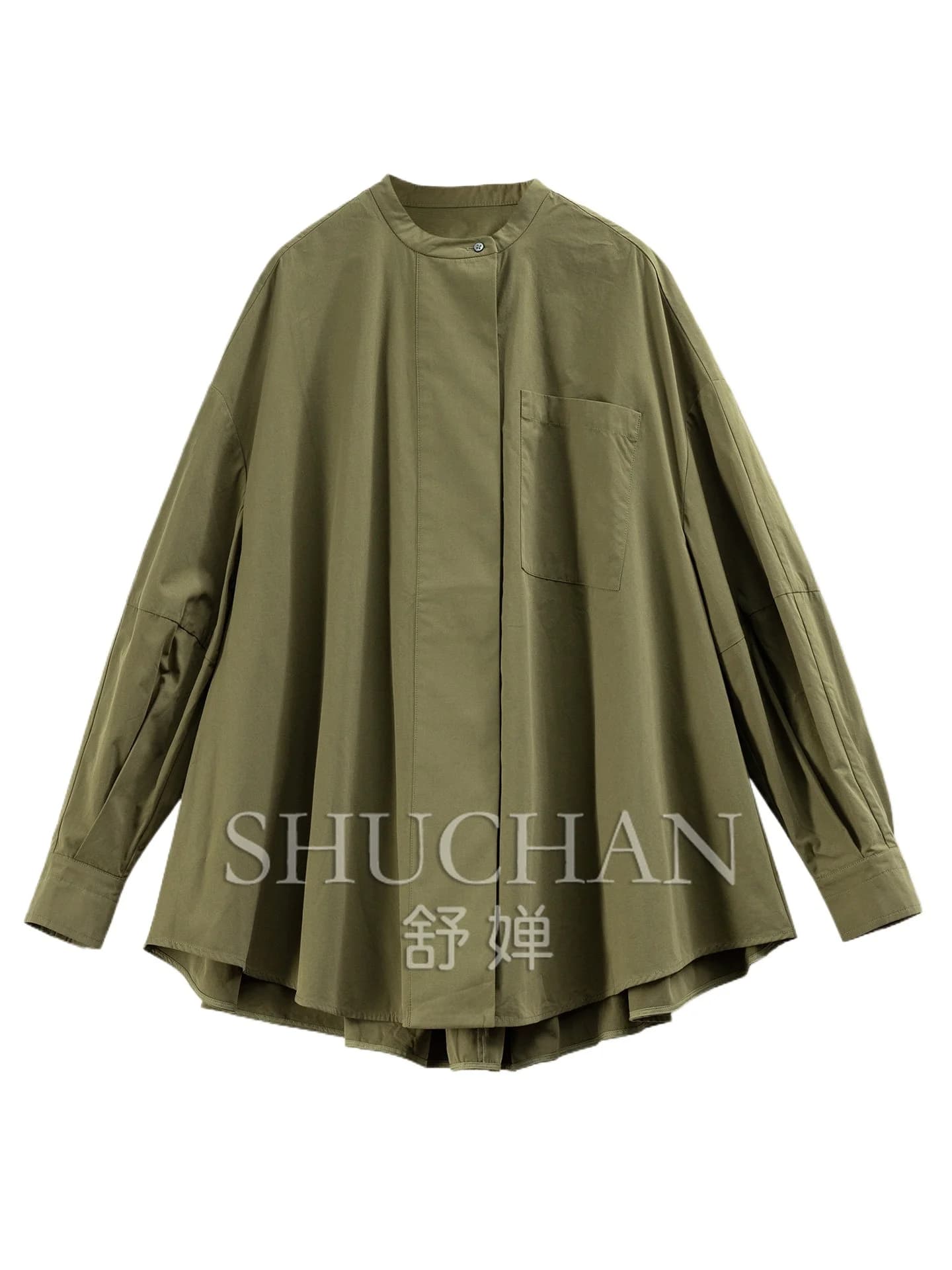 80 Pcs Pure Cotton Loose Silhouette Arc Pendulum Shirt 84L5 Womens Tops Blouse Femmes blusas con capuchas para mujer