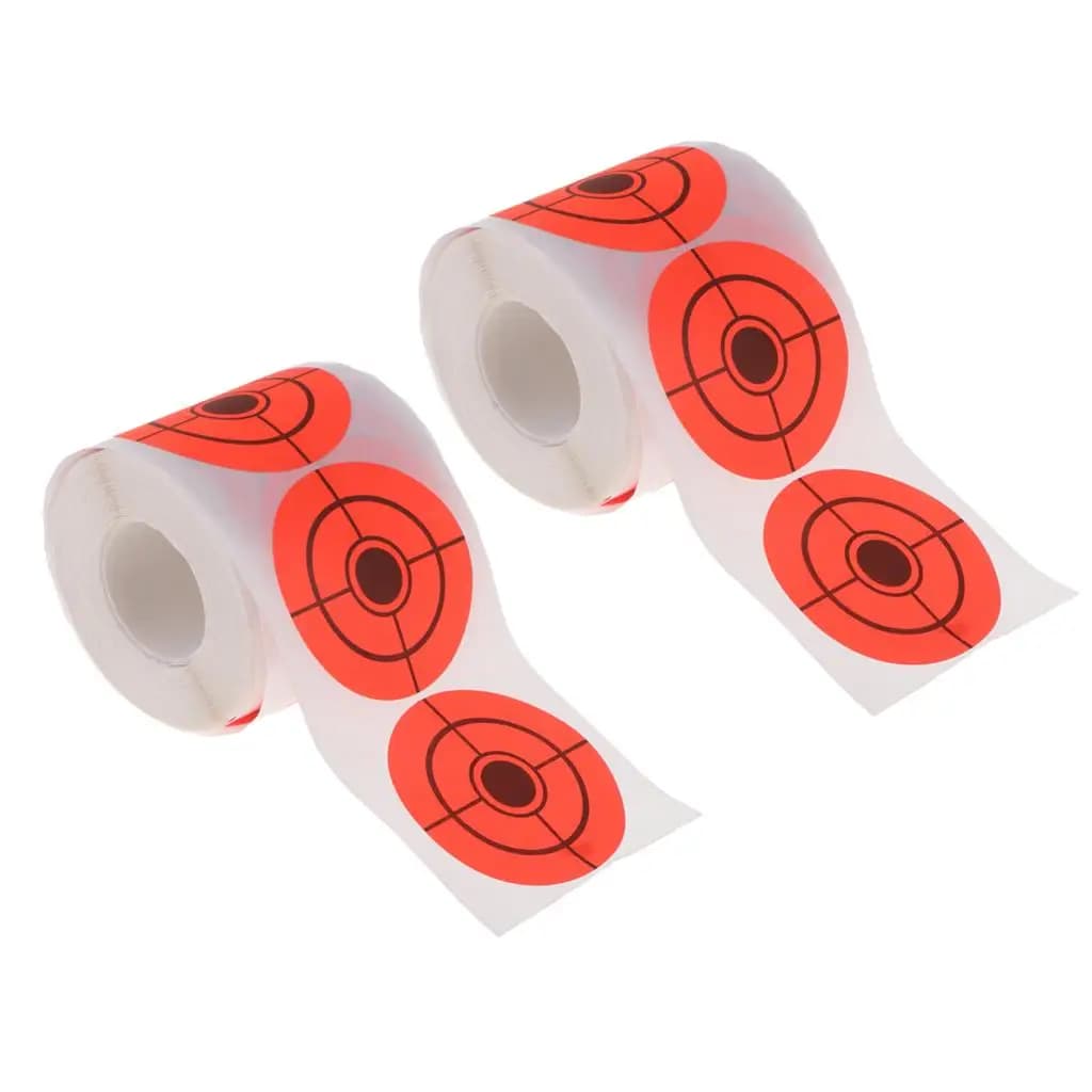 Outdoor Shooting Paper Target Sticker Bright Orange Self-adhesive Archery Target for Marksmanship and Distance Training