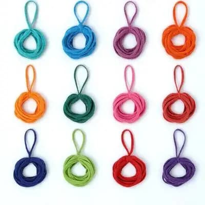 192Pcs Potholder Loom Elastic Bands Multipurpose Weaving Loops for DIY Arts Crafts Supplies Refill Kit Weaving Loom Refill
