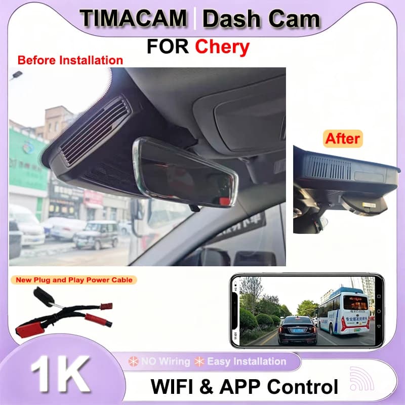 TIMACAM New Plug and Play 1080P Wifi Car DVR Video Recorder Dash Cam Camera DVR for Chery Arrizo 8 2022 for Chery Arrizo 8 2023