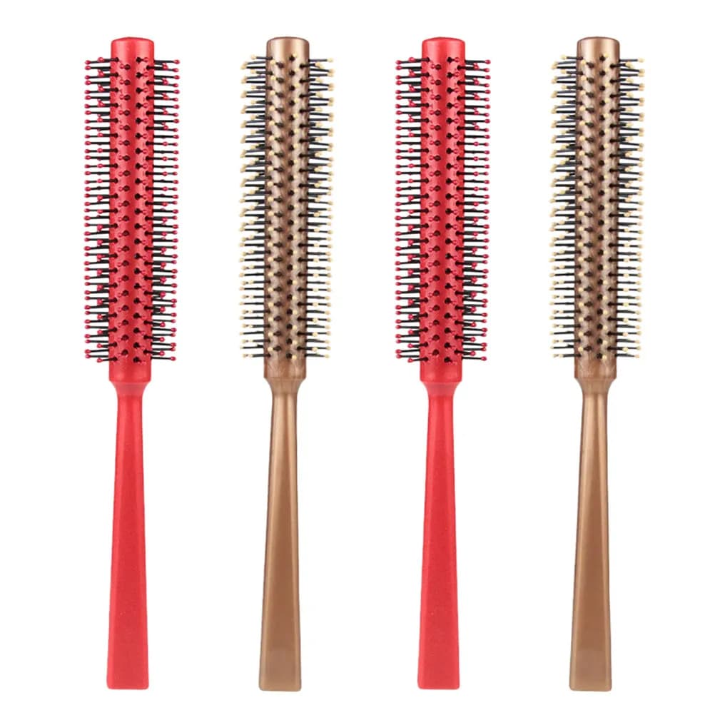Set of 4 Fashionable combs for Leasing and Modeling the Barba, Hairdressing Tools, Round Hair Brushes