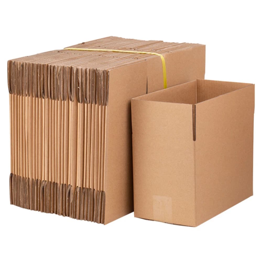 Confezione da 100 scatole per spedizioni piccole da 8x6x4 pollici Scatole di cartone ondulato marrone per imballaggio, spedizioni postali, spostamenti, aziende