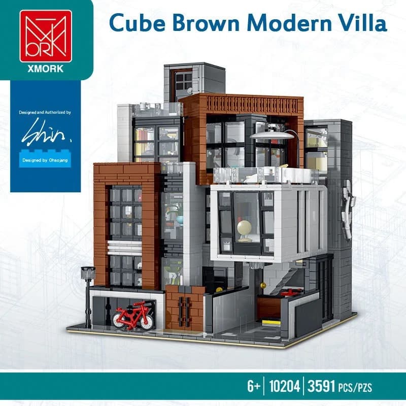 3623PCS Edificio modulare Villa moderna Modello City Street View Serie Assemblaggio educativo Giocattoli Blocchi MOC Mattoni Regalo per bambini