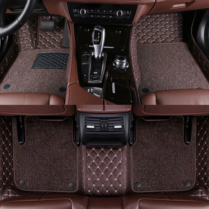 Tappetino per auto personalizzato in pelle a doppio strato per Nio ES8 ES6 EC6 ET7 ES7 ET5 EC7 ET5T Accessori per tappeti auto Parti interne