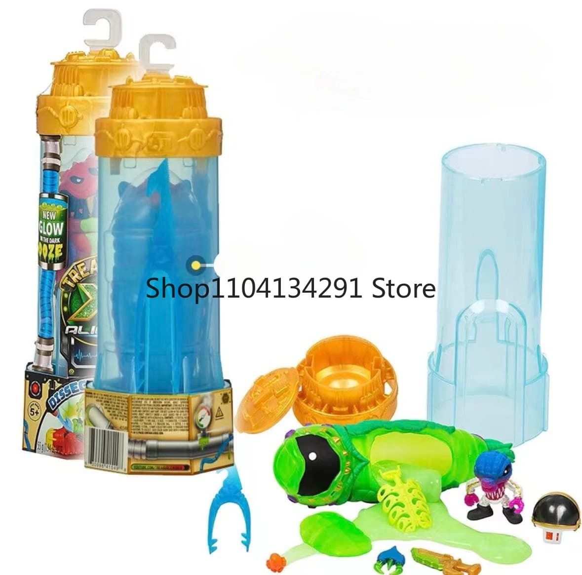 Kit di dissezione alieni Treasure X con melma Gold Caccia al tesoro e scavo che dissezione Alien Warriors Ragazzi Giocattolo per le vacanze Regalo