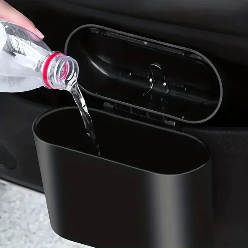 Mini cestino per auto a tenuta stagna con coperchio e 2 confezioni da 60 sacchetti per rifiuti, perfetto per gli accessori auto