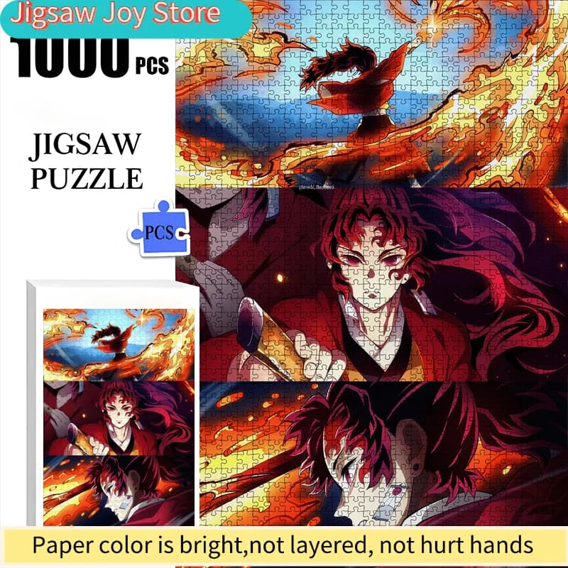 Puzzle a tema anime di arte popolare - Giochi mentali con personaggi anime fantastici - Puzzle di carta - Grandi puzzle stimolanti