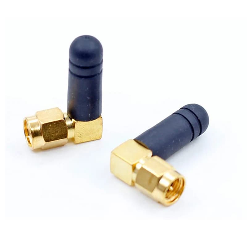 2 Antenne Mini in Gomma 3dBi 2.4GHz WiFi Compatibili con Bluetooth SMA Maschio per Router Wireless e Segnale di Rete