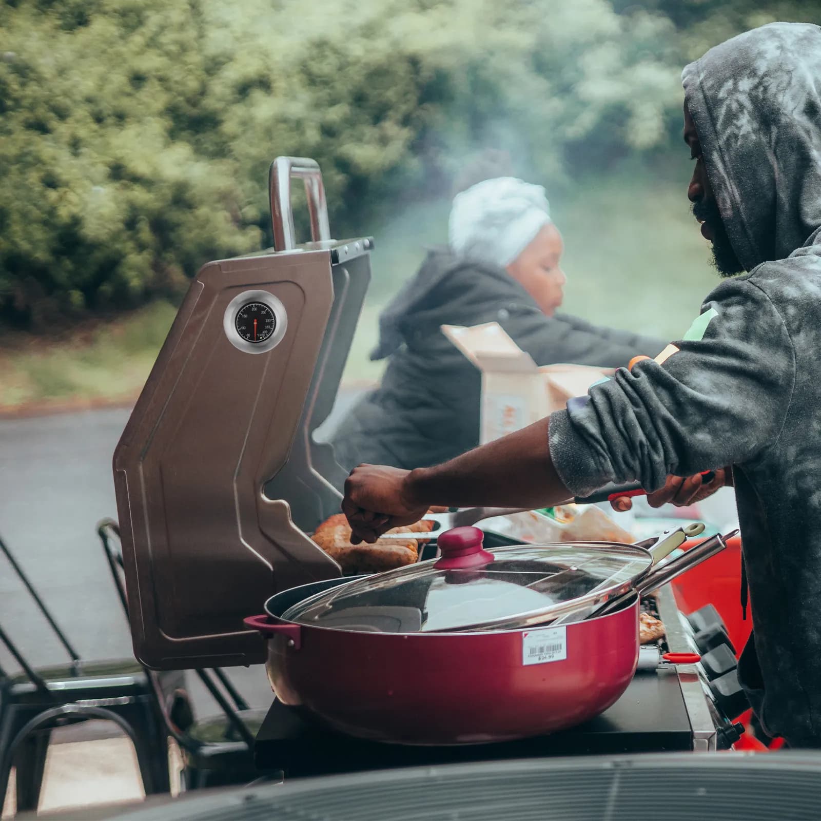 Termometro per Barbecue da Esterno in Acciaio Inossidabile 7,6 cm, Facile da Installare, Impermeabile, Antifumo, Indicatore di Temperatura per Affumicatore e Griglia
