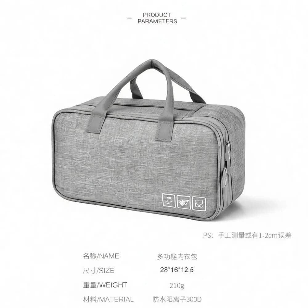 Waterproof Travel Bra Organizer Bag Underwear Storage Case Portable Pouch For Women Luggage Trips Essentials