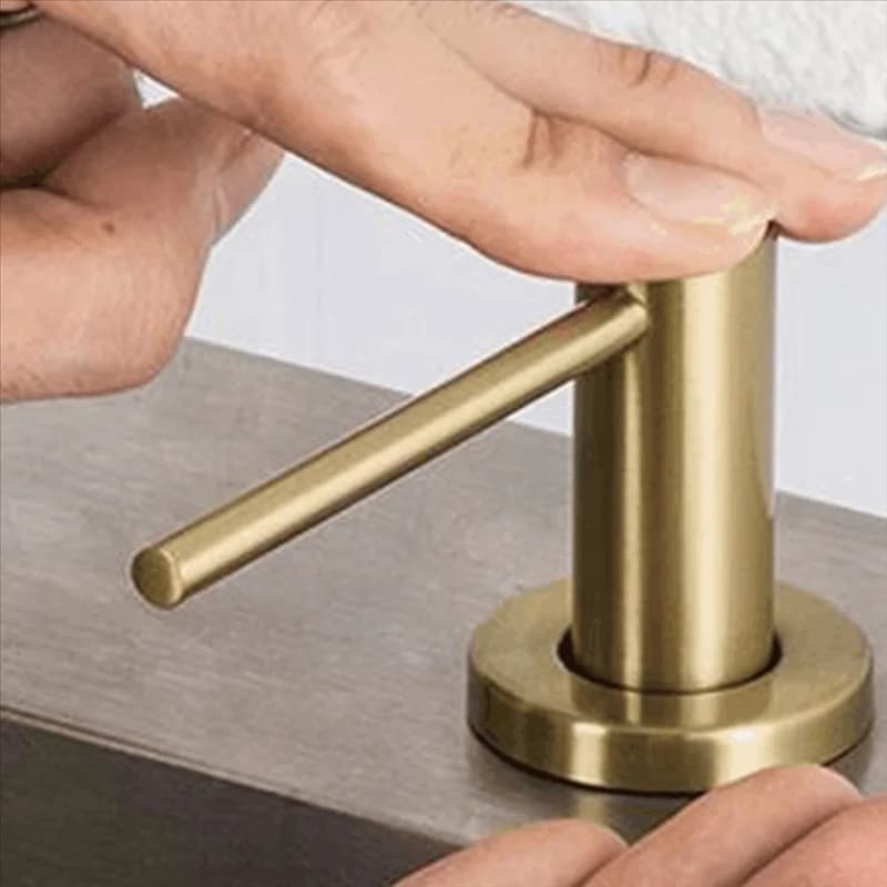 HW 1 pezzo lavello da cucina dispenser di sapone pompa da appoggio lozione per le mani bottiglia incorporata oro