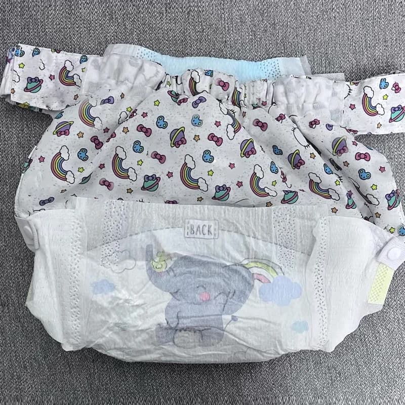 Accessori per Pannolini ABDL per Adulti in Cotone con Cartoni Animati, Estensione Anteriore e Posteriore ad Alta Vita, Chiusura Universale in Velcro, Morbidi e Confortevoli, Riutilizzabili