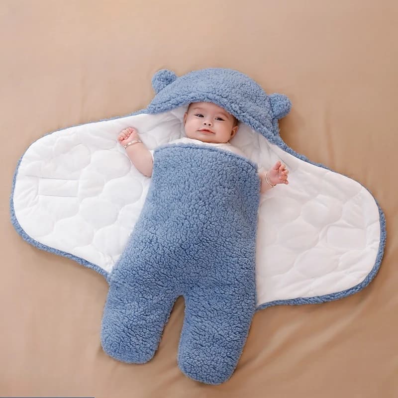 Autunno Inverno Avvolto Copertura Del Bambino Addensato Borse Da Bunting Del Bambino In Pile Neonato Avvolgere Swaddle Coperta Per Il Sonno Involucro di Cotone Marsupi