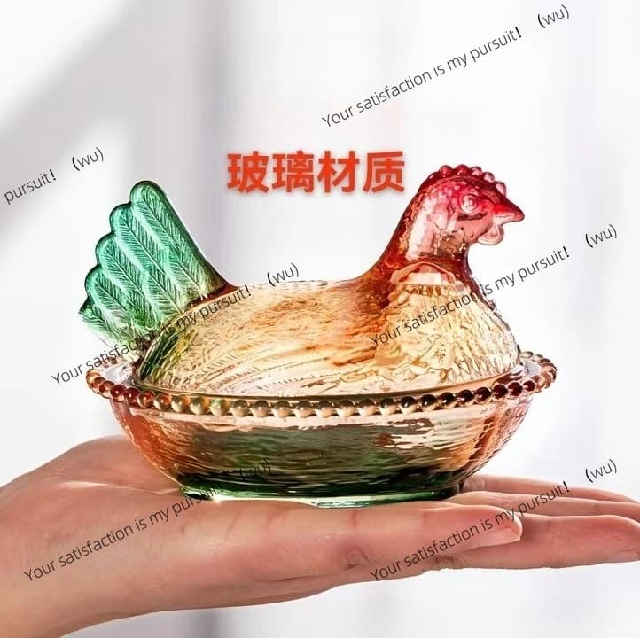 Barattolo in vetro cristallo ZOCI per conservare il pollo, barattolo per caramelle, barattolo multicolore per frutta secca
