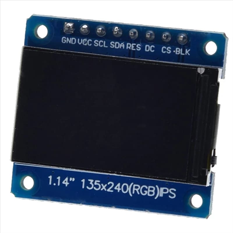 Superior-ST7789 SPI 135X240 1.14 "IPS LCD Display 65K Color TFT Screen Module for Arduino for Raspberry Pi ESP32 STM32 DIY Project