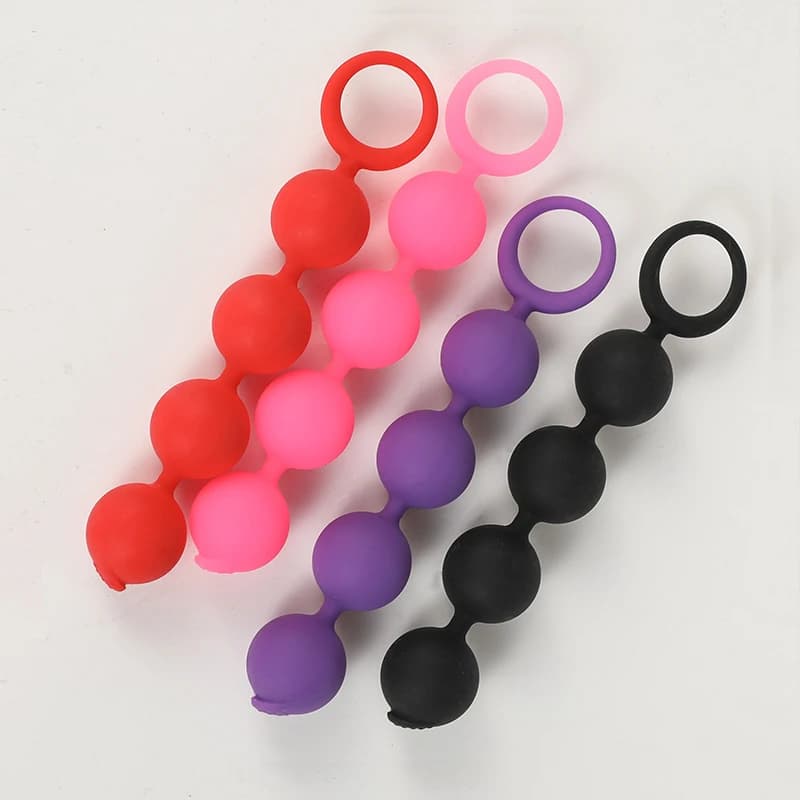 Bdsm Silicone Grande Spina Anale 4 Palla Perlina Anale Ano Masturbazione Butt Plug Flirt Erotico Giocattolo Del Sesso Massaggio Della Prostata per Uomini Donne 18+