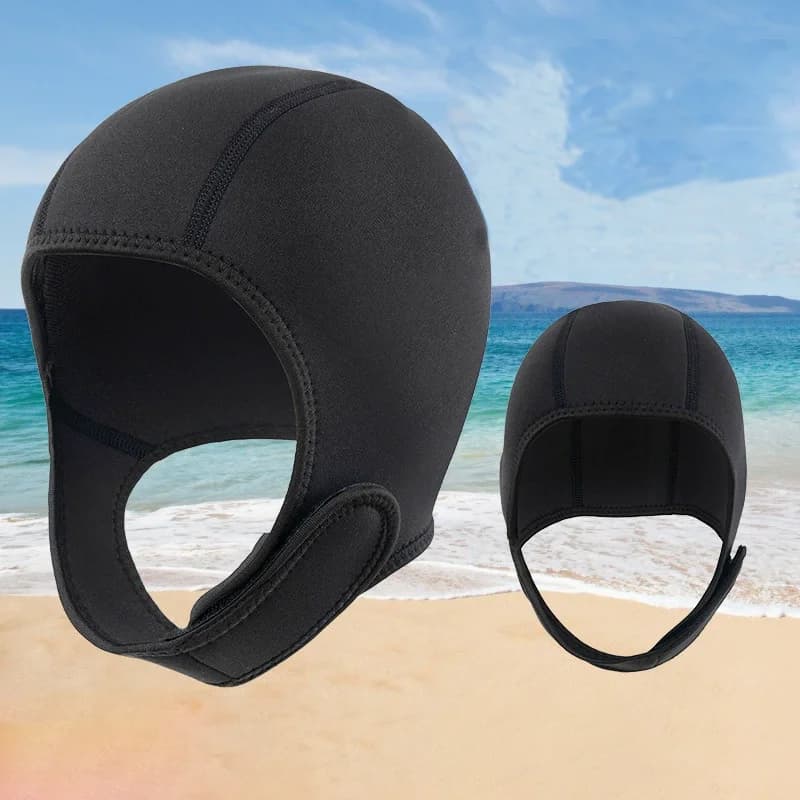 3MM Neoprene Diving Hood Cappello impermeabile Muta Cappuccio Cuffia da nuoto Surf Scuba Diving Cap Surf Pesca Pesca subacquea Kitesurf