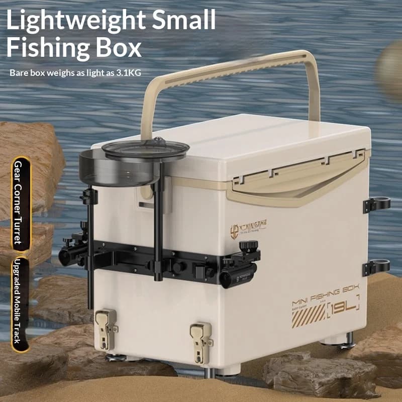 Camping Angler Mini Scatola da Pesca Portatile Leggera e Isolata, Ottima per la Pesca a Traina e l'Uso in Campeggio, Scatola Porta Attrezzatura da Pesca