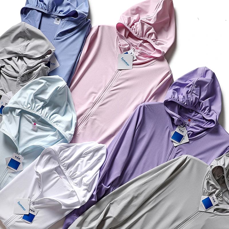 Giacca da Uomo YKK con Cerniera, Tinta Unita, Fantasia Scozzese, Elastica su Quattro Lati, Traspirante, Leggera, Primavera Estate, Manica Lunga