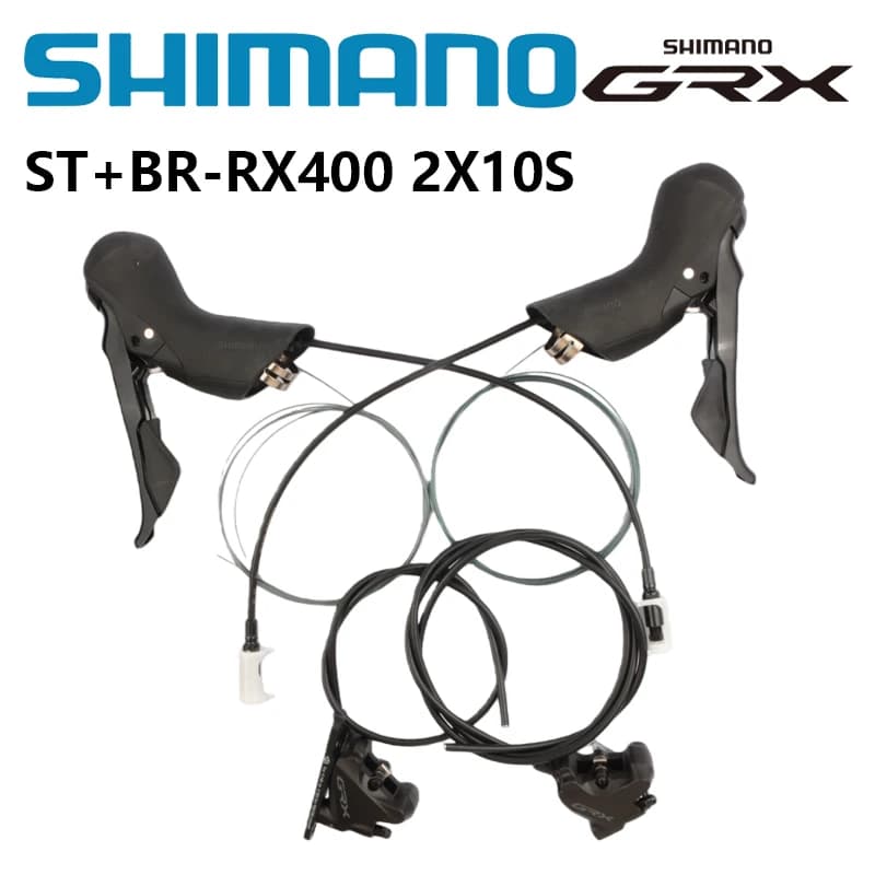 Shimano GRX RX400 Cambio Destra Sinistra 2x10s Split ST-RX400 + BR-RX400 Pinza Freno A Disco Idraulico RX400 Ghia Bici Da Strada Shift