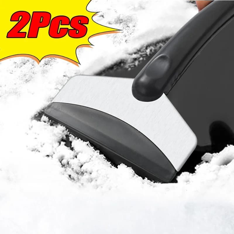 2 pcs multifunction snow shovel for auto windscreen winter scraping ice scrap tool tools for snow removal in glass car accessories