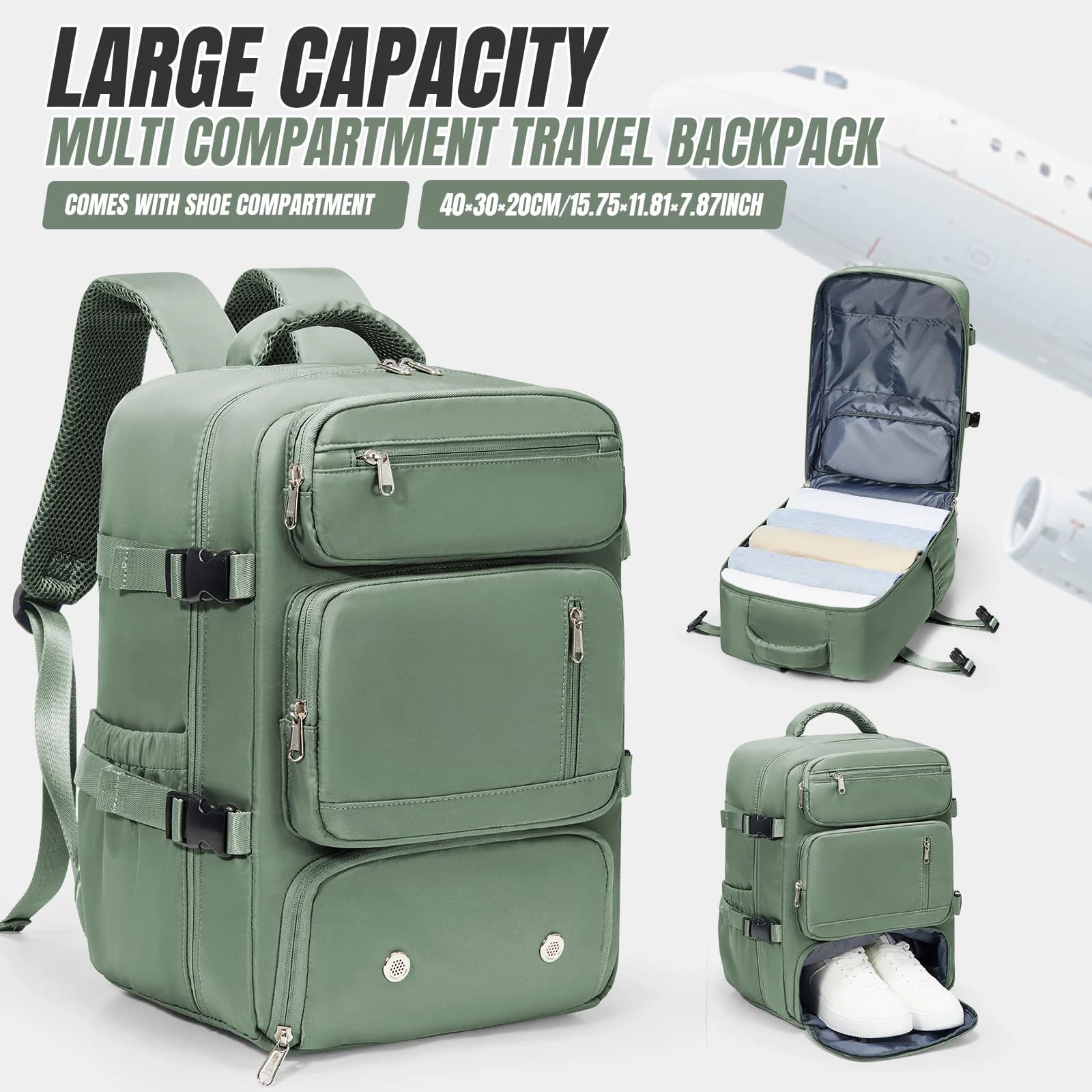 Zaino Ryanair 40x20x25 bagaglio a mano borsa per laptop antifurto borsa da donna per uomo per sport trekking zaino da viaggio borsa da cabina