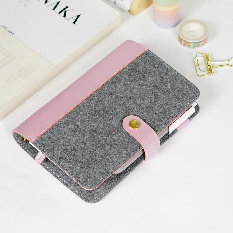 Journal Loose-leaf Planner Korean Stationery Leather Notebook Case Notebook Binder Loose-leaf Notebook Travelers Notebook Diary
