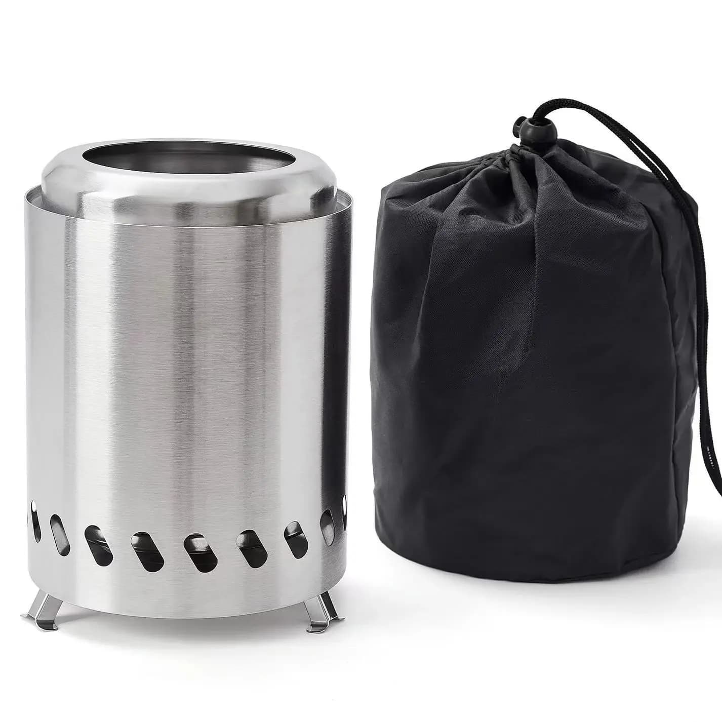 Piccolo braciere da tavolo/Mini braciere da tavolo portatile senza fumo/fornello da campeggio a basso fumo per esterni e patio/alimentato da Pelle