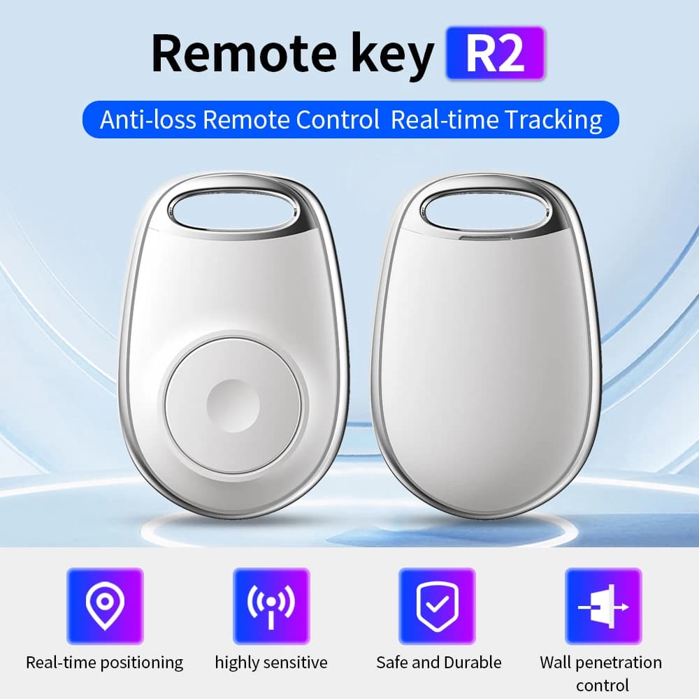 R2 Remote Control Key Fob For TTLock APP 2.4GHz Wireless Smart IC Lock Unlock Entry Release Key Button Anti-Loss "Find My App"