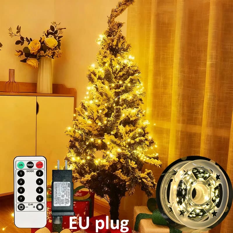 30M-60M Petardo Luci Della Stringa Fata Di Natale Luce Ghirlanda LED per la Festa Nuziale Capodanno Albero Di Natale Decorazione Lampade