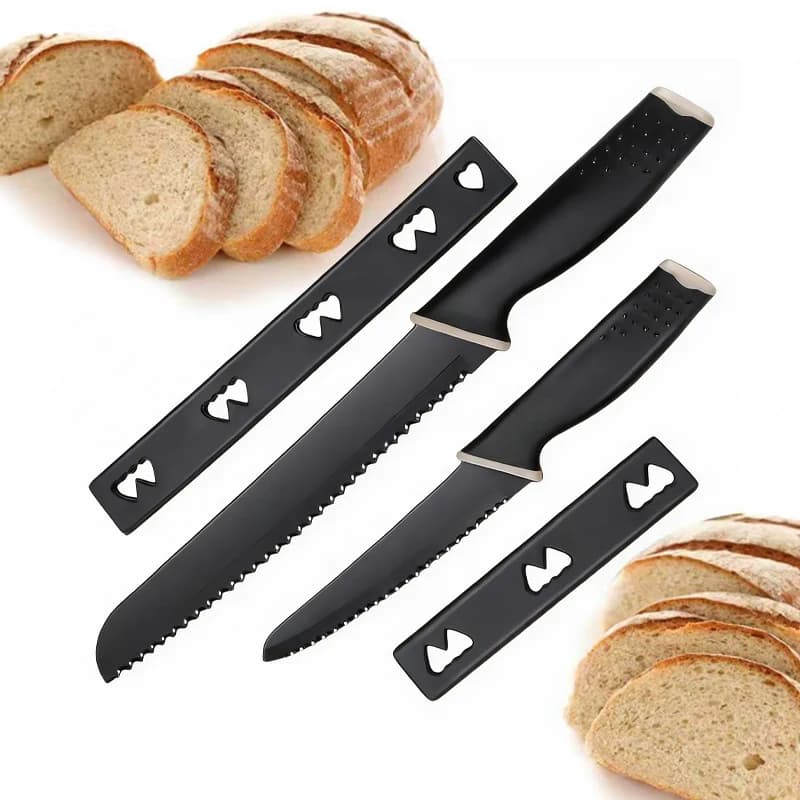 Professional Knife Saw for Bread and Bread - Stainless Steel Blade Anti-Low Briciole for Kitchen Tools and Pastry