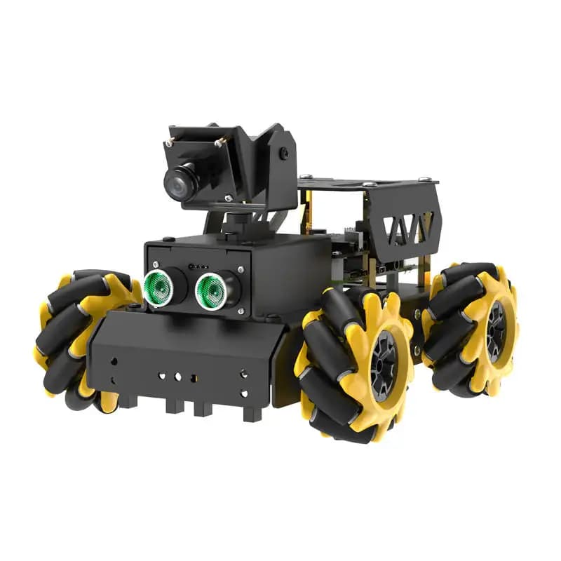 Hiwonder TurboPi Raspberry Pi Omnidirectional Mecanum Wheels Robot Car Kit with camera, open source, Python for beginners