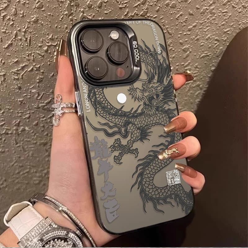 Drago Cinese Opaco Cassa Del Telefono per Xiaomi Mi 13T 12T 14 13 12 11 Lite 5G NE POCO X6 X5 X3 NFC F3 F4 GT F5 F6 M6 Pro 4G M5S C65