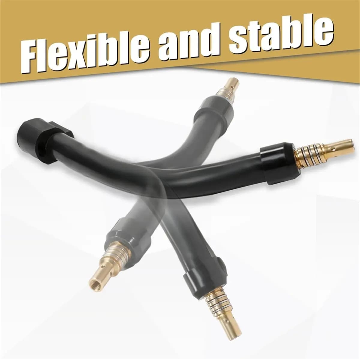 KSOL Flexible Mig Welding Neck, Flexible Mig Extension,035inch M6 Nozzle Holder Diffuser and Guard and Torch Neck for MB15