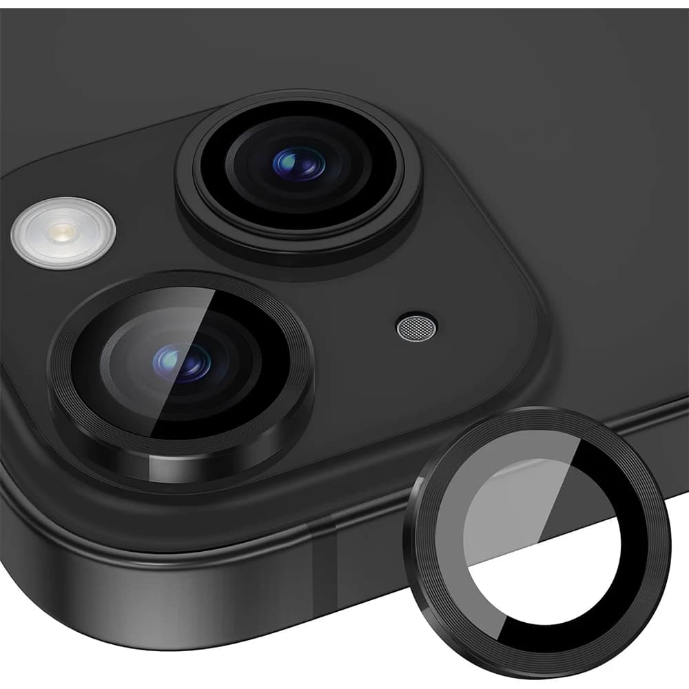 Copertura protettiva per obiettivo fotocamera in vetro temperato per iPhone 15 Pro Max 14 Plus 13 Mini 12 11 15Pro 15Plus Protezione accessori per telefoni
