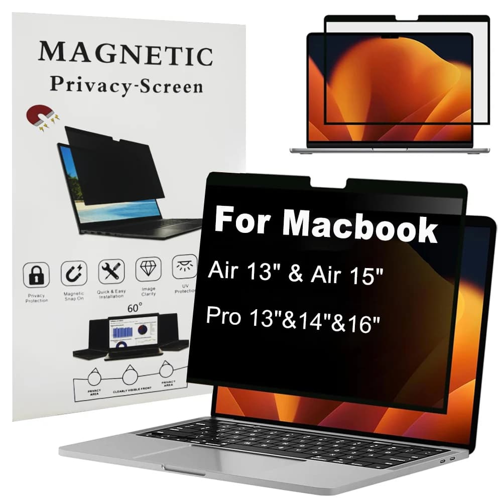 Per Macbook Monitor Privacy Protezione Dello Schermo Per Macbook Pro 14 M5 2025 Per Macbook Air 13.6 pollici M4 2025 Protezione Dello Schermo
