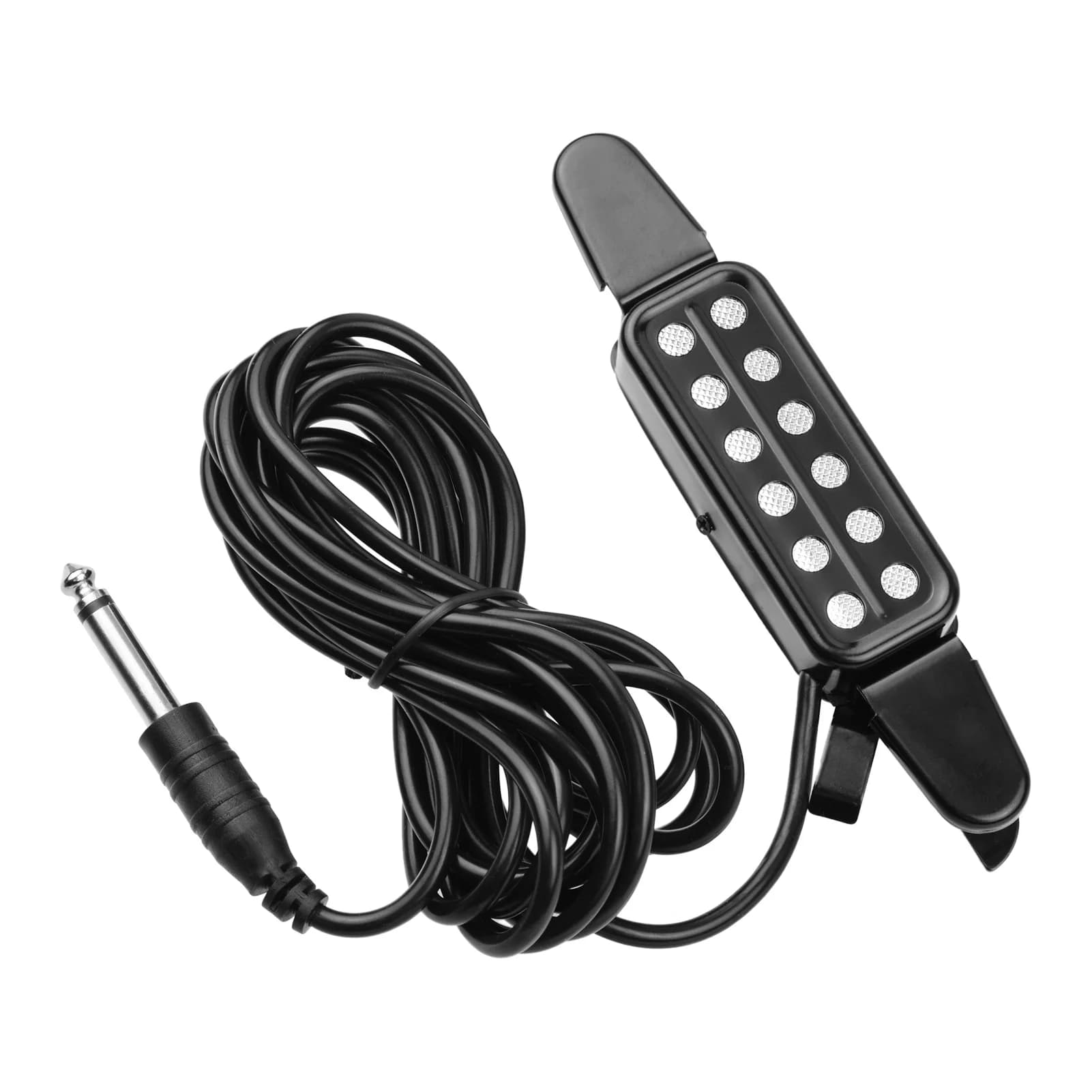 Pickup per Chitarra Acustica a Clip, Trasduttore per Strumenti con Connettore da 1/4 di Pollice e Cavo da 2,9 Metri