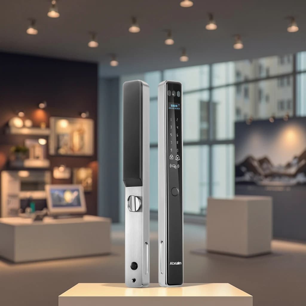 Riconoscimento facciale 3D Smart Door IC Card Password Sicurezza Porta Telecamera Impronta digitale digitale