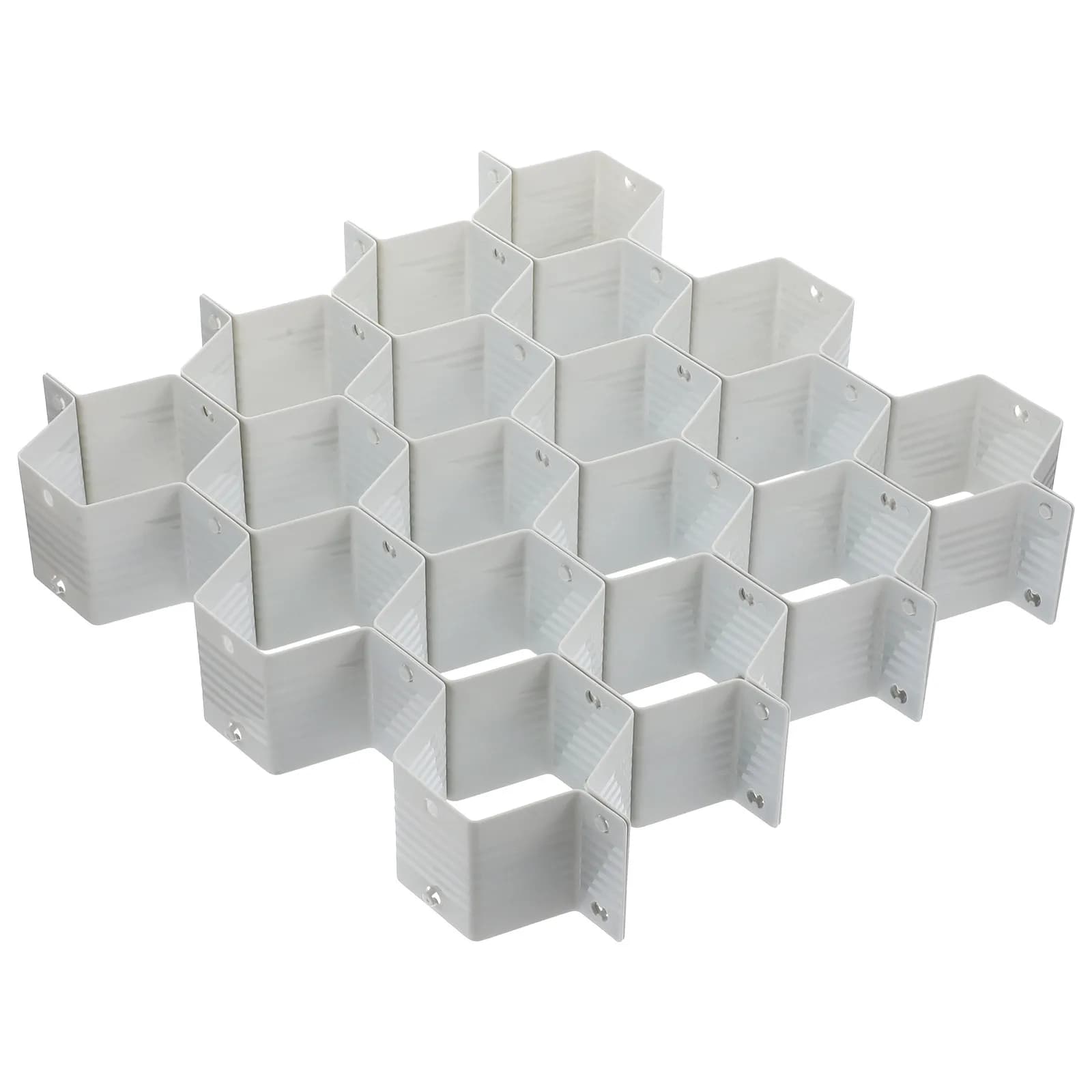 1Set Sub-Grid Plastic Drawer Organizer DIY Divider for Closet Dresser Vanity Desk Drawer Storage Socks Underwear Cosmetics Wires