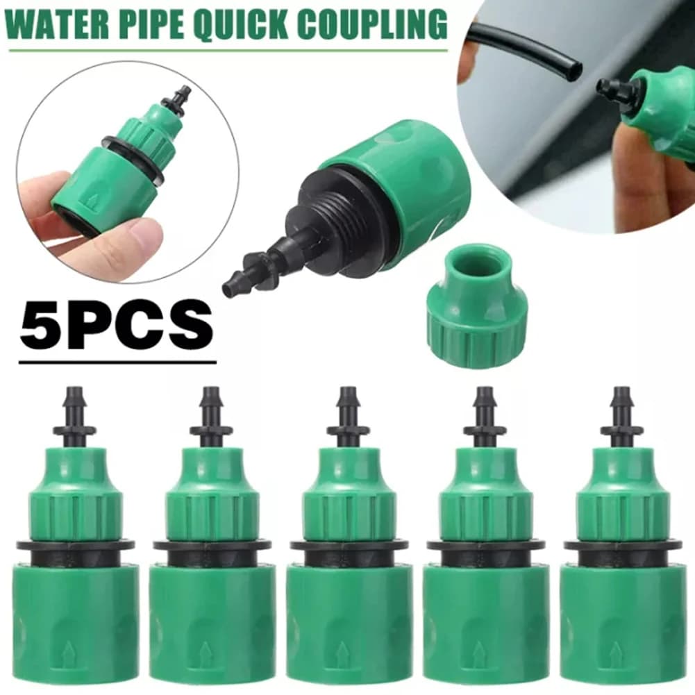 5 pz Plastica Tubo Dell'acqua Da Giardino Connettore Rapido 4/7mm 8/11mm Micro Adattatore di Irrigazione Connettore Accessori per Irrigazione Da Giardino
