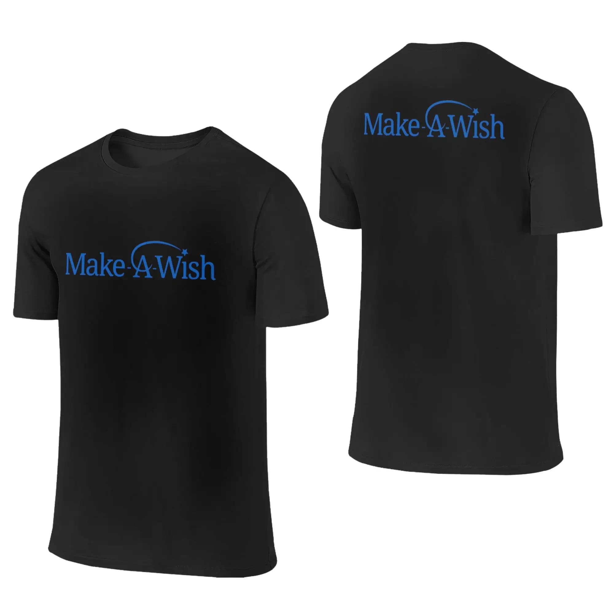 100% cotton t-shirt Make A Wish Foundation of America, double-sided t-shirt, crew neck, summer, oversize