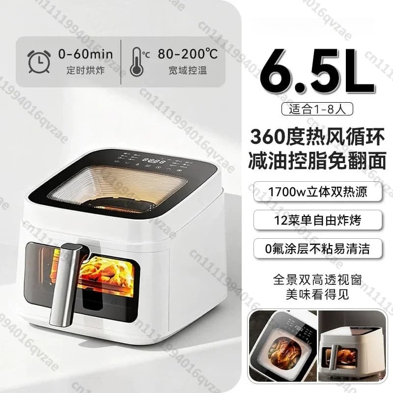 Friggitrice ad Aria con Finestra, Forno Intelligente Multifunzione di Nuova Generazione