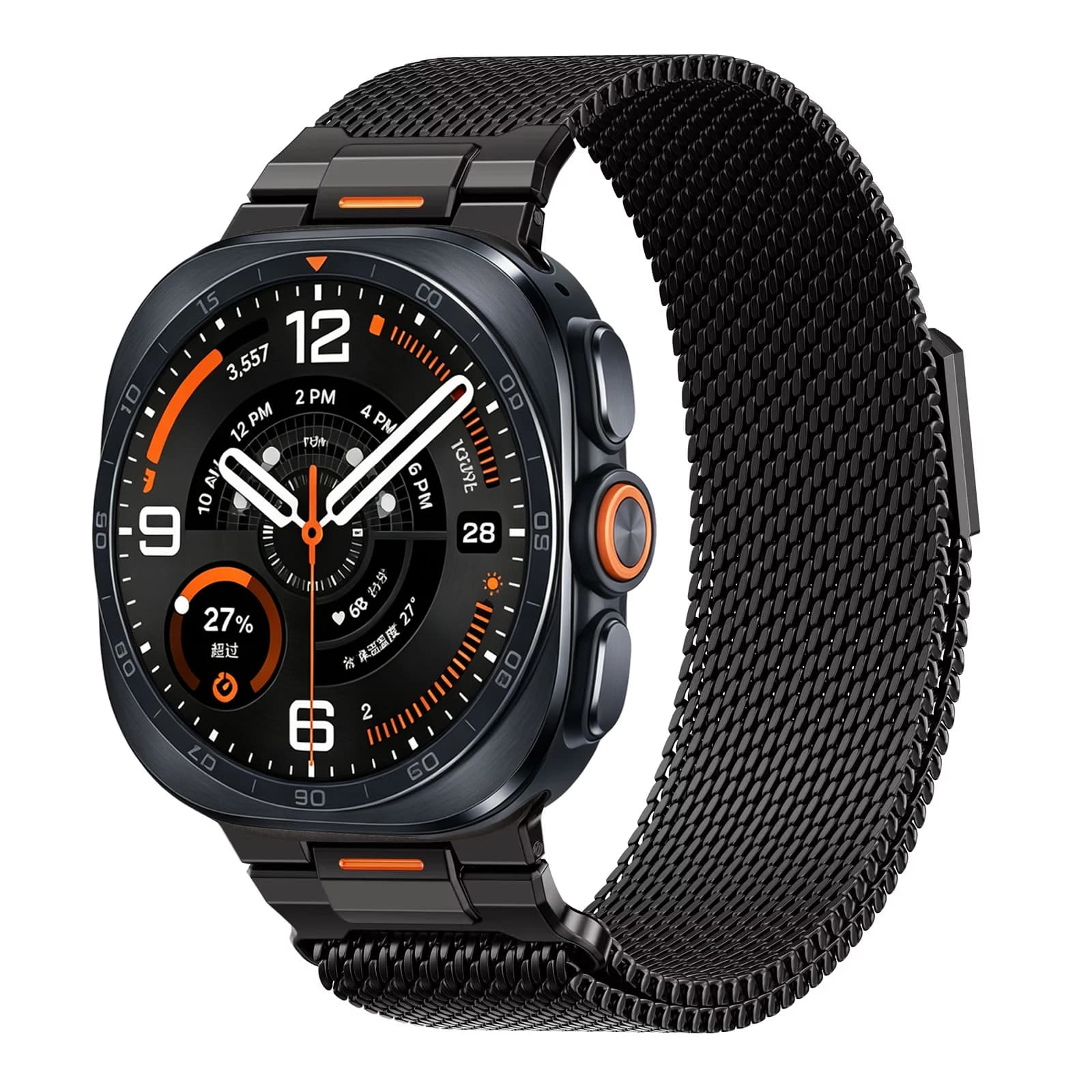 Metal Milanese loop band For Samsung Galaxy Watch ultra 2 Strap 47mm Bracelet Correa Galaxy Watch 9 8 8 classic 44mm 40mm 46mm