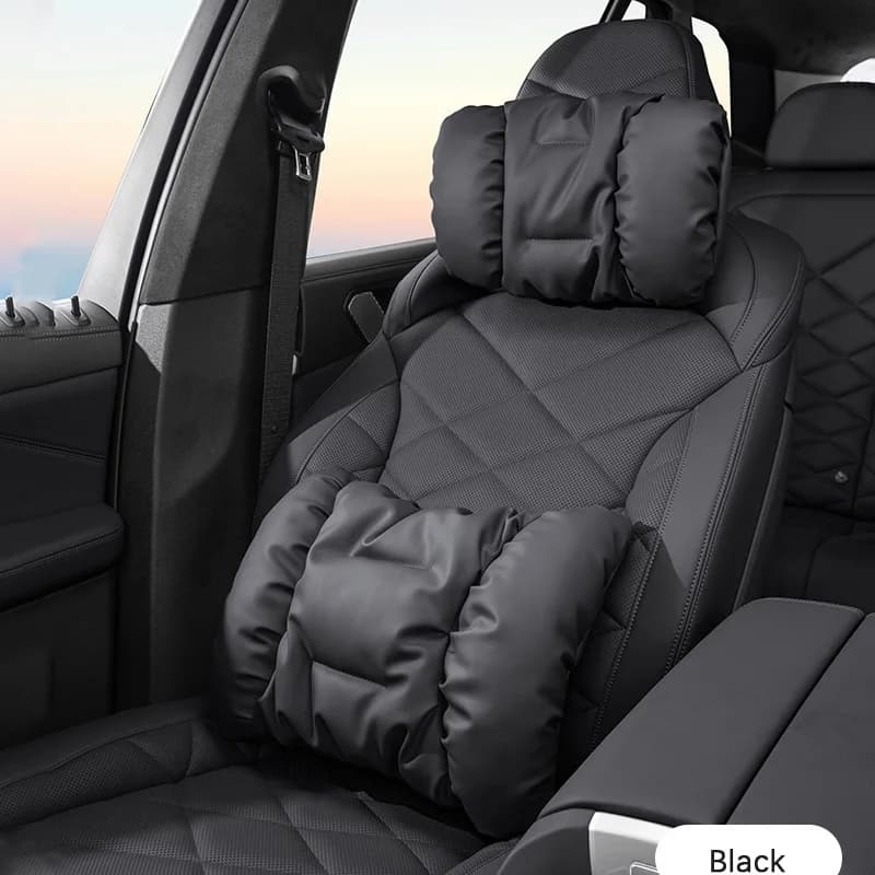 Cuscino poggiatesta per auto di lusso premium e supporto lombare Comfort per collo e schiena Cuscino e cuscino per il collo dell'auto per veicoli di fascia alta