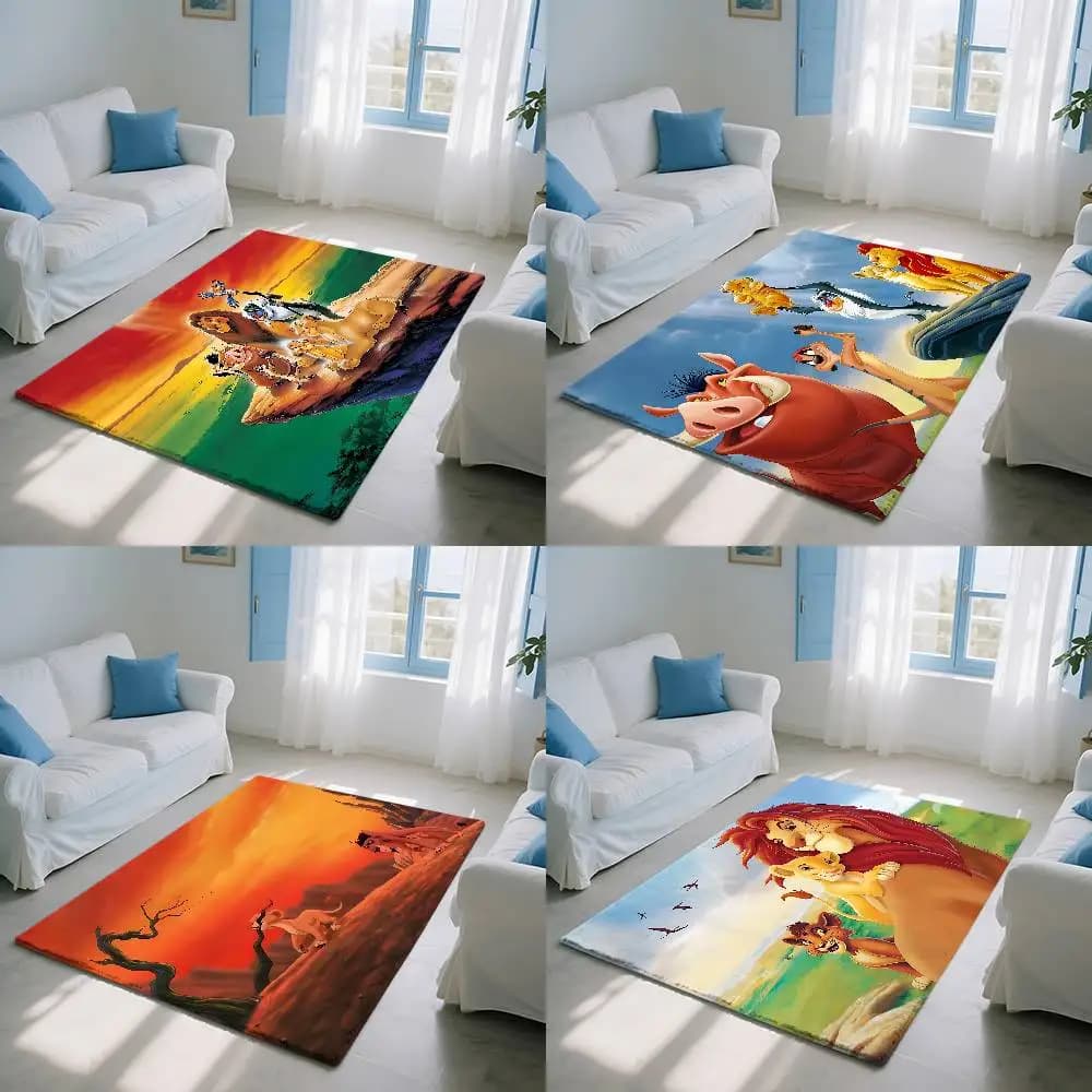 Tappetino Vintage L-Lion K-King con disegno a cartoni animati, tappetino assorbente per bagno, tappetino semplice per porta, tappetino antimacchia per casa e cucina, tappetino per ingresso