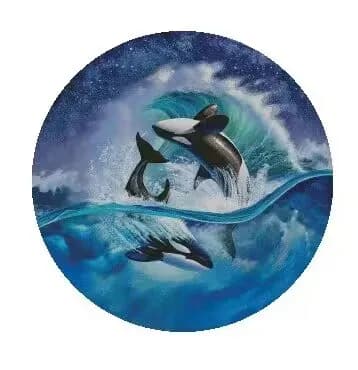Bellissimo kit di balene da cucito 18CT 16CT 14CT Kit punto croce non stampato Ricamo artistico Ricamo fatto a mano fai da te Decorazioni per la casa