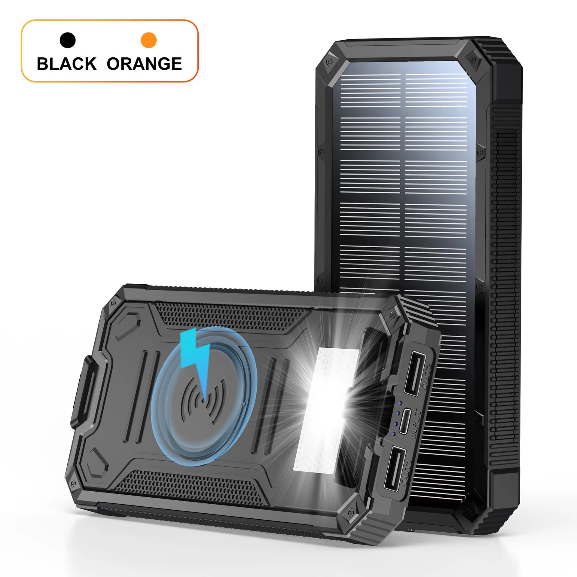 30000mAh Solar Power Bank PD 20W ricarica rapida batteria esterna caricabatterie wireless per iPhone 17 telefoni cellulari Huawei Samsung