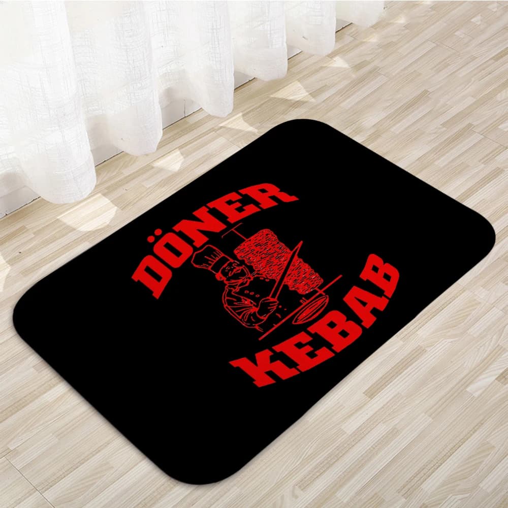 Floor Mats Doner Kebab Home Carpet Door Mats Modern Decor Carpet Anti-Slip Floor Mats 713